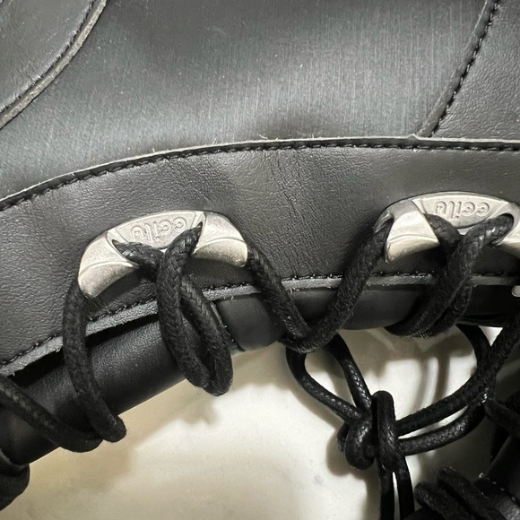 Ecilu Black Lace-Up Boots - Picture 7 of 12